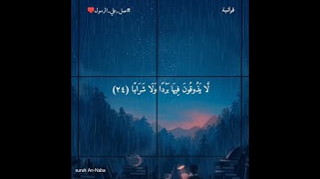 حالات واتس اب سورة النبأ
