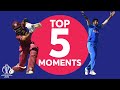 West Indies vs India - Top 5 Moments | ICC Cricket World Cup 2019