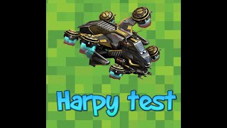 Harpy Test in Drone silo vs Uniques - War Commander