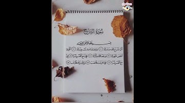 سورة الشرح  بصوت القارئ  حمزة بوديب تلاوة خاشعة