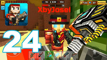Pixel Gun 3D - Gameplay Walkthrough Part 24 - Fort Siege (Android Games)