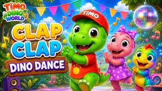 🦖 Clap Clap Dino Dance | Fun Dinosaur Dance Song | Timo Dino World