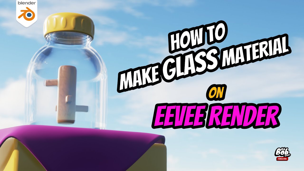 How to make Glass Material on EEVEE Render in Blender 4.1 | Easy ...