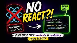 Build Your Own useState & useEffect (Without React 🤯)