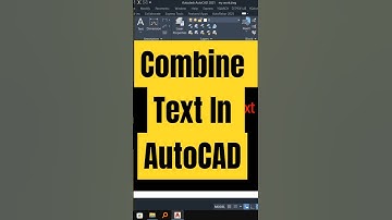 Combine Text In AutoCAD #autocad #text #combine #autocadplan #autocadtips #textedit