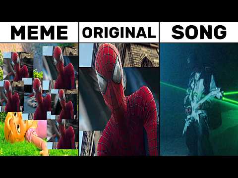 Spiderman Polyester Edit Meme vs Original vs Song