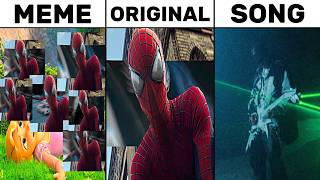 Spiderman Polyester Edit Meme vs Original vs Song