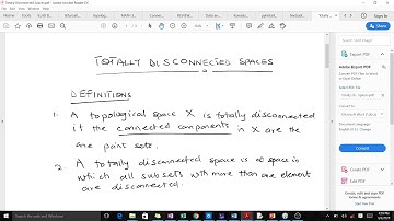 Totally disconnected spaces in topology