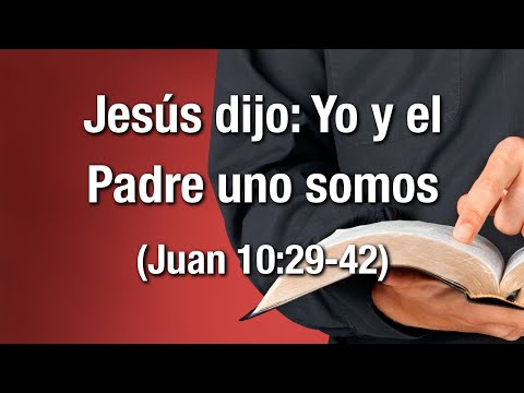 Jesús dijo: Yo y el Padre uno somos (Juan 10:29-42)