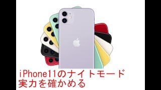 iPhone11のナイトモードの実力はいかに！？