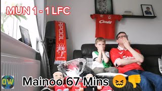 Manchester United vs Liverpool fans reaction kick by kick #liverpoolfc #soccer