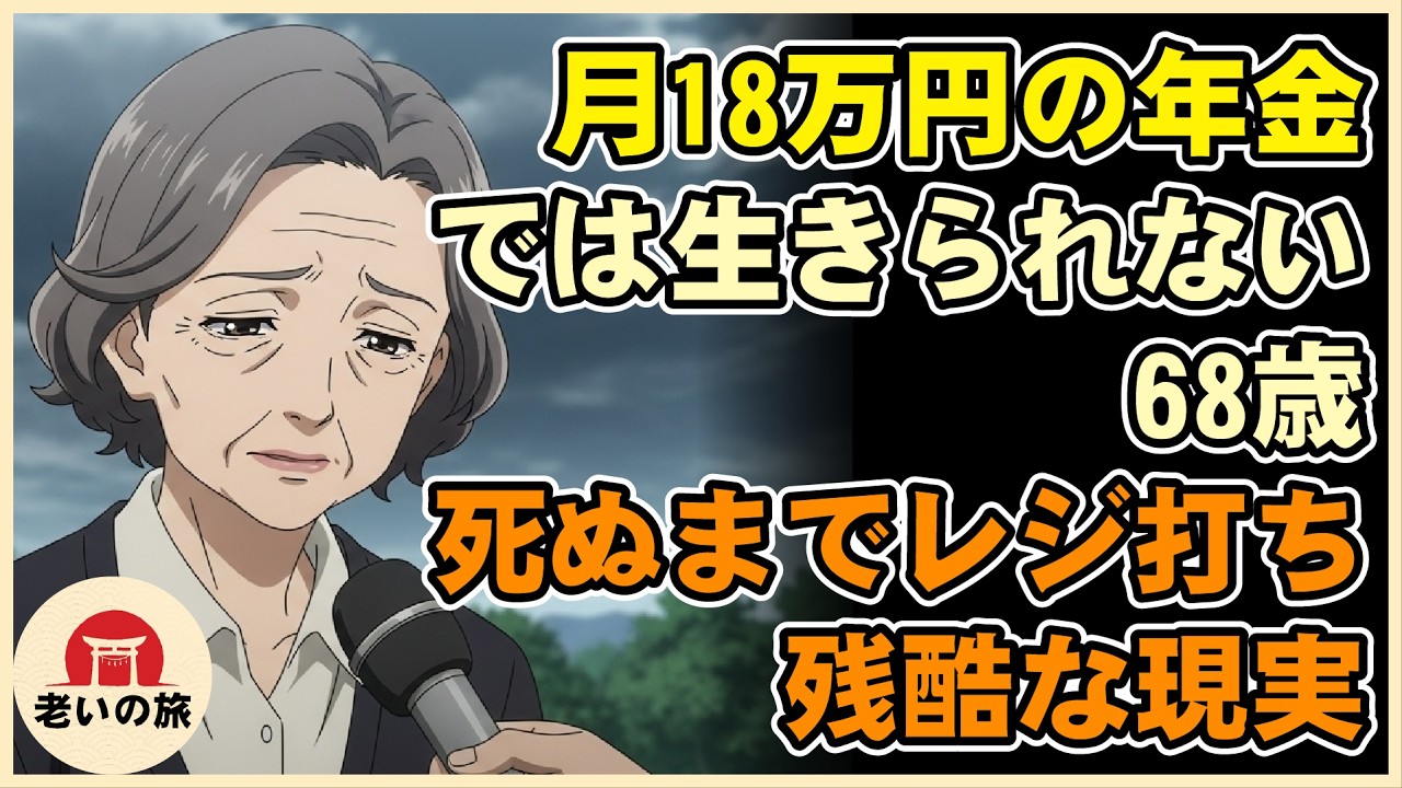 【漫画】月18万の年金では生きられない…68歳、死ぬまでレジ打ち生活の「残酷な現実」【シニアライフ】【60代以上の方へ】