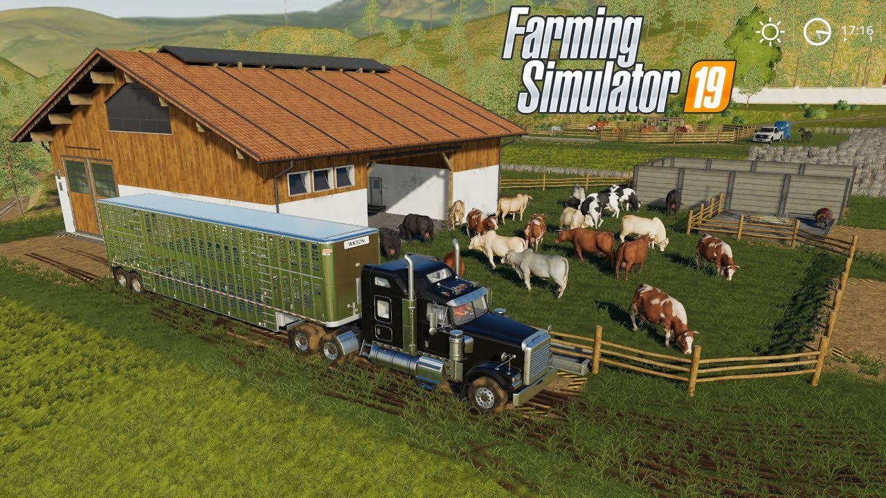 FS19 | #2 VACAS Nuevo Ganado Cebú Brahman | Trailer Wilson Jaula Ganadera