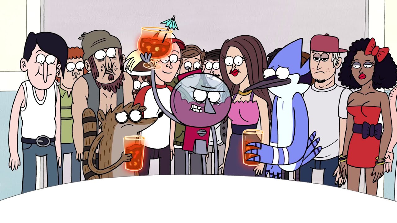 Regular Show Mordecai Rigby And Benson Drink The Mississippi Queen Youtube