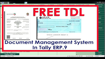Document Management System in Tally ERP9 - FREE TDL