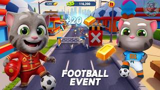 Talking Tom Gold Run Football Challenge⚽︎ ┃ Fireman Tom vs Football Tom screenshot 4