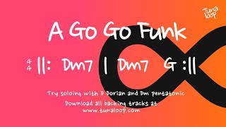 Video thumbnail of "Jazzy Funk Backing Track in D Minor | Guitar Backing Track | John Scofield Style"