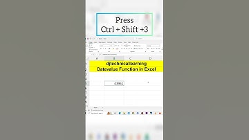 Datevalue Function In Excel | Datevalue Formula | #excel #tips #dataentry #tipsandtricks #microsoft