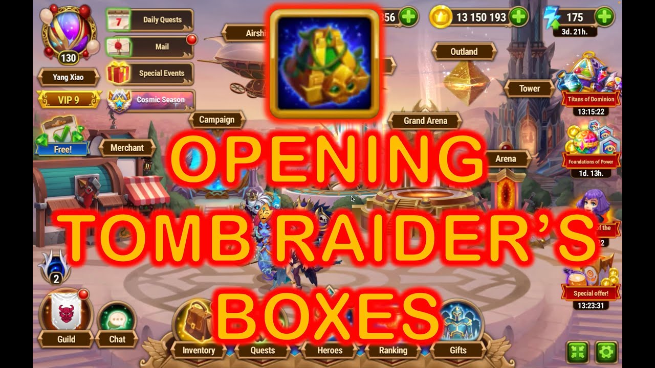 Hero Wars: Opening Tomb Raider's Boxes