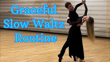 Graceful Slow Waltz Routine | Intermediate Level | Figure Names and Timing