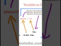 Variables in #CLanguage summarized in 30 seconds 😊 #shorts #programming #ctutorial