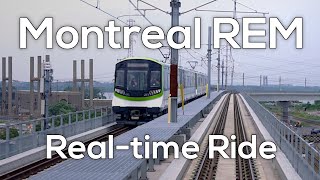 Ride on the Montreal REM! | Real-time Roundtrip Gare Centrale - Brossard