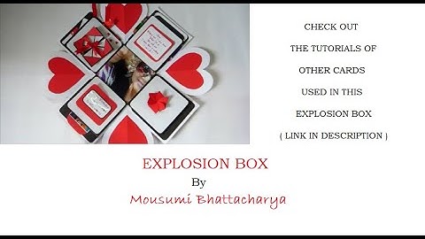 EXPLOSION BOX | Tutorial By Mousumi Bhattacharya