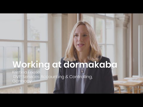 Working at dormakaba: Kristina Friese, DVP Services Accounting & Controlling
