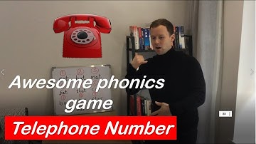PHONICS GAME! Fun Esl Game - Telephone Number