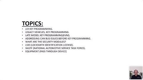 JLR Security Programming: 1-hour Introductory Webinar