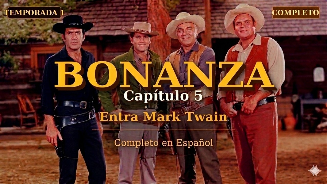 Bonanza | Capitulo 5 – Entra Mark Twain | Completo en Español | Temporada 1