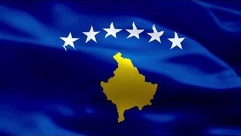 Kosovo Flag Video Background HD | High Quality Flags | Free Stock Video | Siddam Bharat
