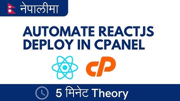 CI CD Reactjs with Github Action for Shared Hosting Cpanel  | in Nepali |     EverydayKarma 🚀