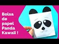Bolsa de papel Panda Kawaii / Aprende como hacer una bolsa regalo o dulces #manualidadesdepapel