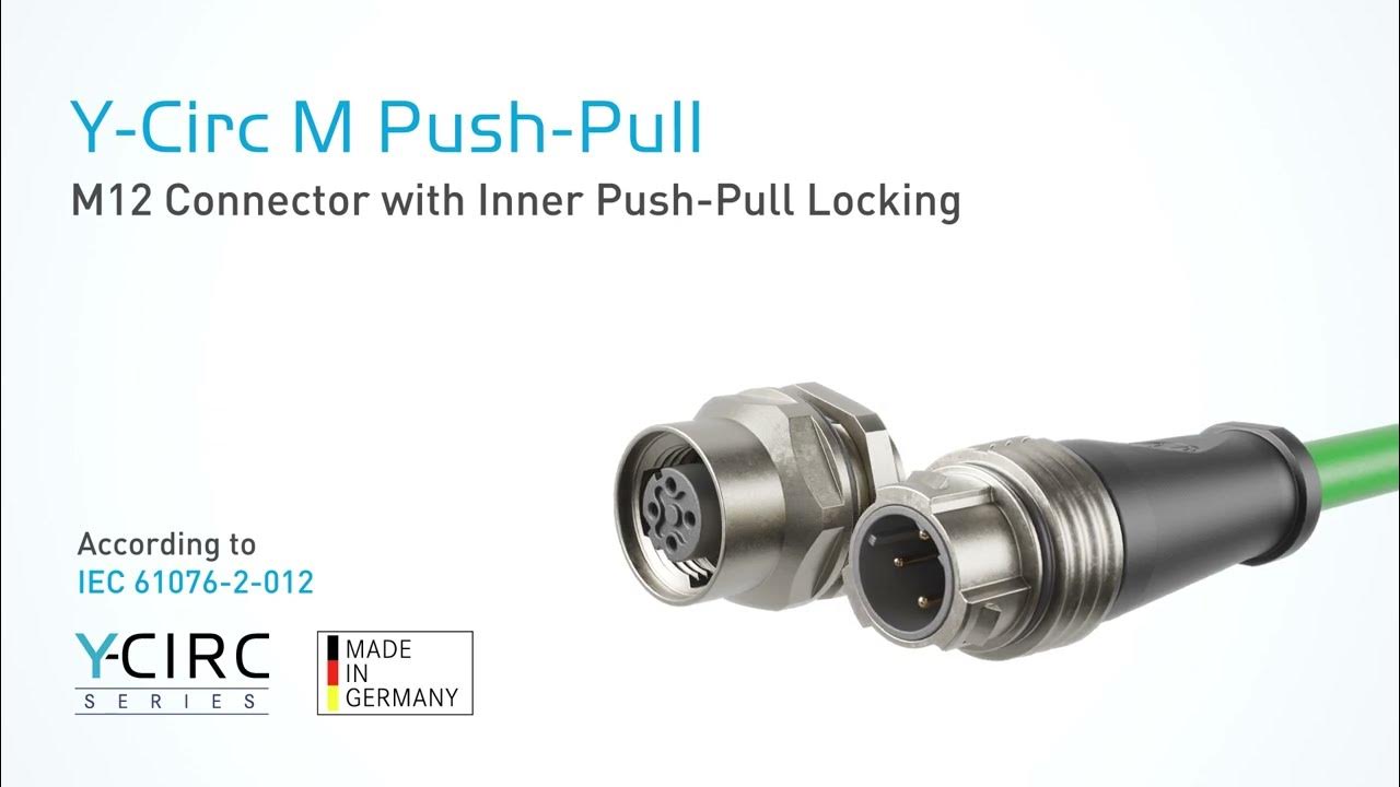M12 PushPull Connector 1st International Standard IEC 610762012 from Yamaichi Electronics