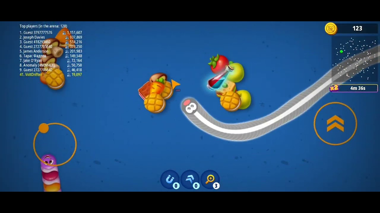 Becoming Top 1 🔝 in Worms Zone  | Best Tips and Tricks #enjoy #yt #wormszone #gaming #fun