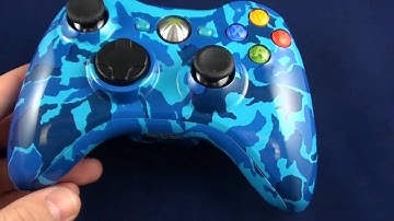 Blue Tiger Custom Xbox 360 Controller by Gamingmodz.com