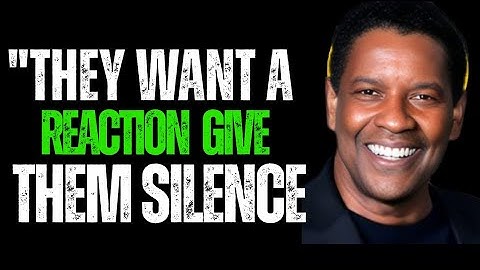 Why Weak People Always Try to Trigger You — Outsmart Them 💥🧠 |Denzel Washington motivation