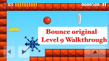 Bounce original Level 9 Walkthrough!