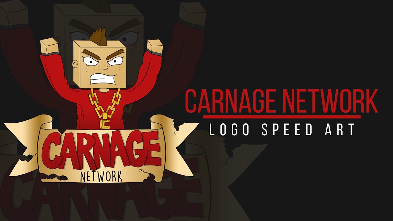 Carnage Network - Speed Art - Minecraft Server - D3adly Designz - YouTube
