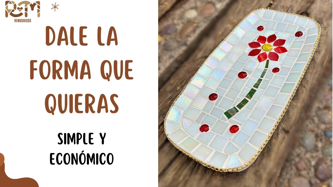 Crea tu Propio Plato Decorativo Desde Cero: Pinta, Decora con Mosaico o Como Quieras. Muy fácil!