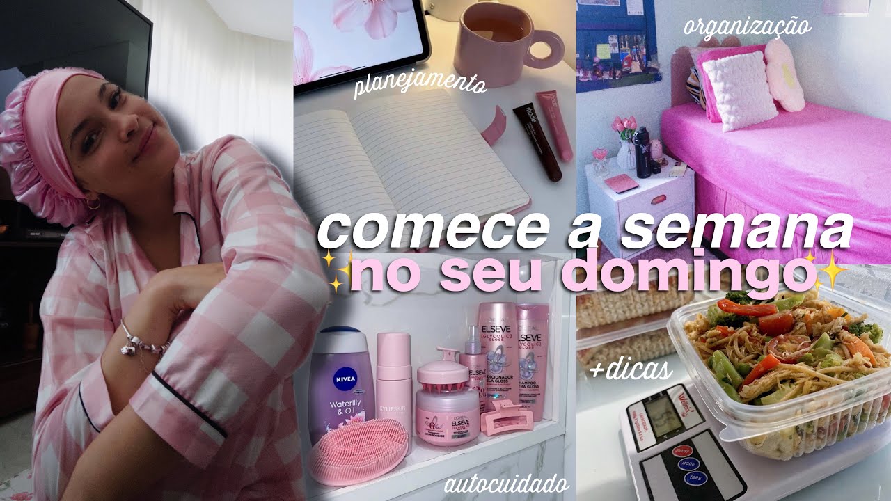 A SUA SEMANA COMEÇA NO DOMINGO! | rotina de domingo + 5 dicas para ter uma semana produtiva 💫🧠🙇🏼‍♀️
