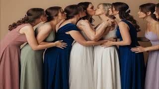 Cium 💋 Wanita-wanita cantik bergaun memukau berbagi momen yang mengejutkan! 😱🔥