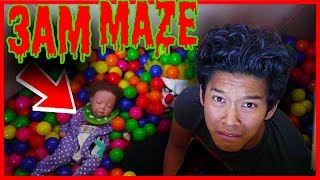 3am I lost my Puppy in Scary Maze Boxfort