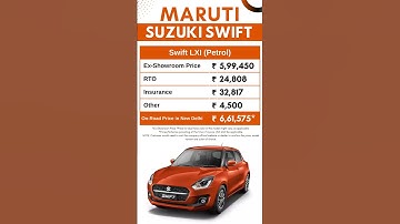 New Maruti Swift LXI Petrol 2023 Price in New Delhi - May 2023 On Road Price of Swift | CarLenaHai