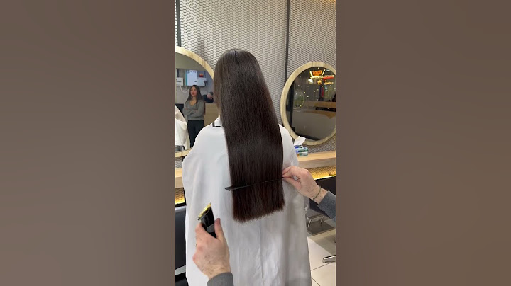 Straight hair haircut
