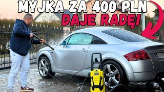 Myjemy brudne Audi TT 8N pod domem | Test myjki ciśnieniowej Bauhus 2200W #audi #tt #autodetailing