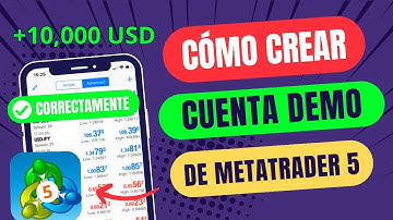 Cómo abrir una CUENTA DEMO en MetaTrader 5
