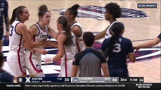 TECHNICAL On Lou LopezSenechal After She's Shoved, HELD BACK By UConn Huskies Players! Geno FURIOUS