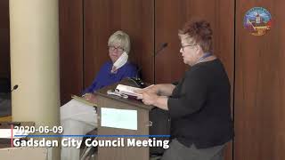 Gadsden City Council Meeting 2020-06-09